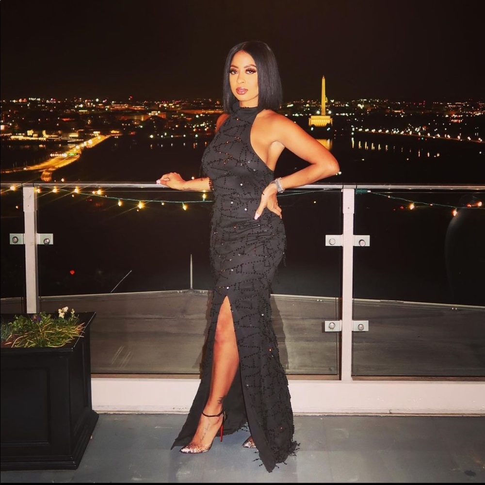 Long black dress